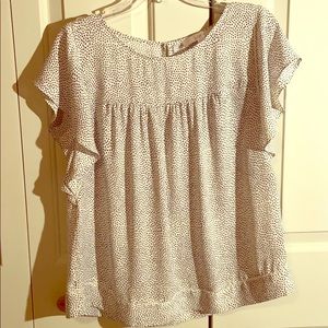 Anne Taylor LOFT ruffle-sleeve blouse